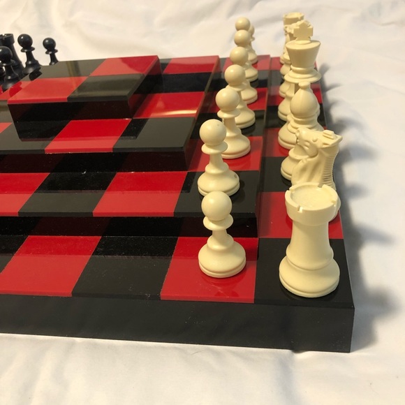 One of a Kind 3D Acrylic Chess Set - Picture 5 of 6
